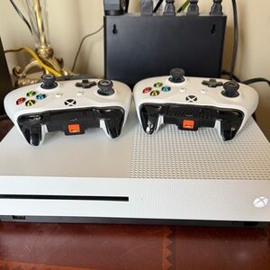 Xbox One S Console with two Wireless Controllers